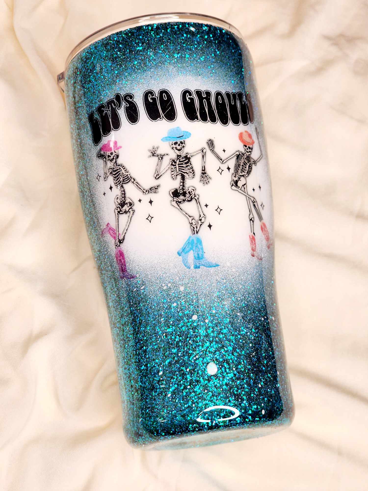 20 oz. "Let's Go Ghouls" Halloween Tumbler in Blue