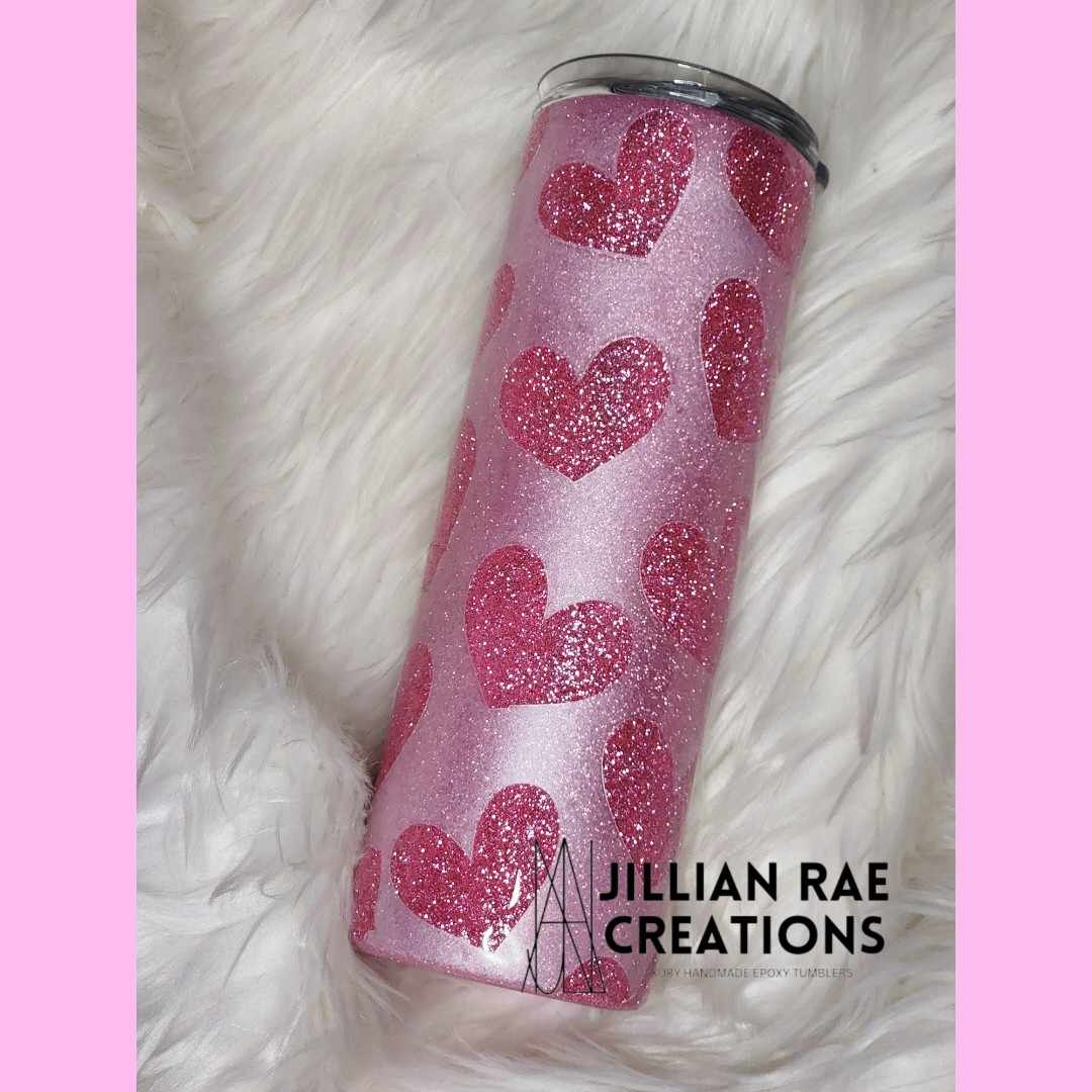 20 oz. Princess Pink Valentine's Day Tumbler